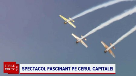 Spectacol aerian impresionant pe aeroportul Baneasa. Impresiile oamenilor prezenti la BIAS. Absolut fantastic