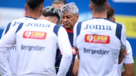 Mircea Lucescu a condus prima sedinta de pregatire la Mogosoaia