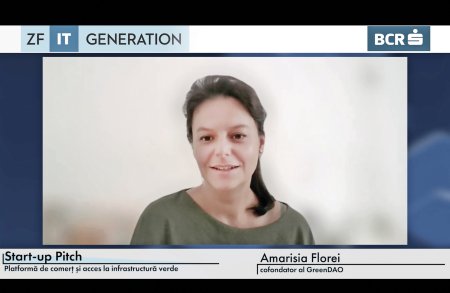 ZF IT Generation. Start-up Pitch. Amarisia Florei, cofondatoare GreenDAO - platforma de comert si acces la infrastructura verde: Ne-am propus ca pana la jumatatea anului viitor sa avem platforma functionala