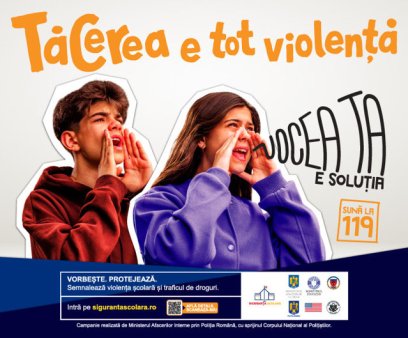 PNL: Campania Tacerea e tot violenta. Vocea ta e solutia, lansata de politie