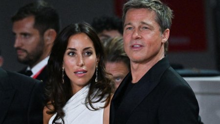 Brad Pitt si Ines de Ramon, cuplul care a atras privirile la Festivalul de Film de la Venetia