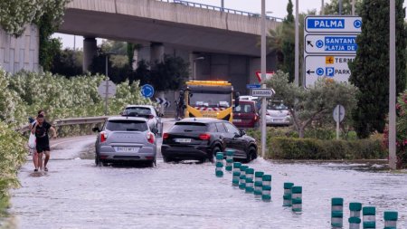 O turista a fost gasita moarta in Mallorca, iar un barbat a fost dat disparut. Insula este lovita de furtuni