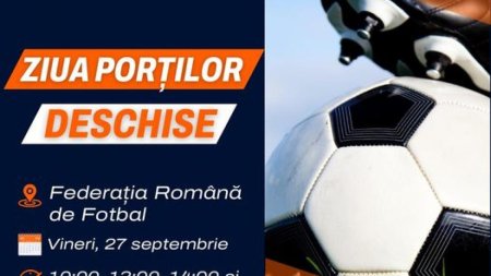 Porti deschise la Federatia Romana de Fotbal pentru pasionatii de sport