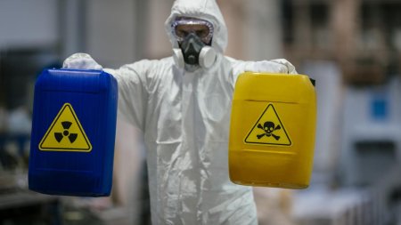 Politistii au descoperit substante radioactive in 50 de recipiente intr-o cladire de locuinte din vestul Poloniei