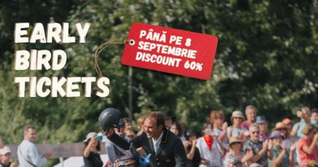 60% discount la biletele Early Horse pentru Karpatia Horse Show 2024!