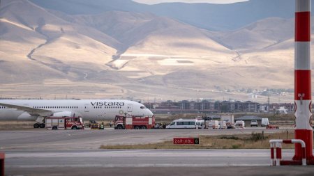 <span style='background:#EDF514'>ALERTA CU BOMBA</span> la bordul unui avion. Aeronava a aterizat de urgenta in Turcia