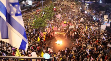 Razboi in Orientul Mijlociu: inca o seara de proteste impotriva lui Netanyahu in Israel. Numar record de participanti