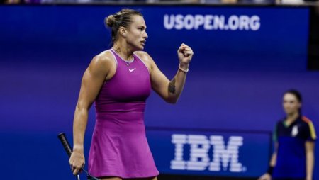 Aryna Sabalenka o invinge pe <span style='background:#EDF514'>JESSICA</span> Pegula si triumfa in premiera la US Open