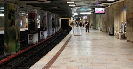 Tentativa de suicid la metrou, in Bucuresti. Circulatia a fost reluata