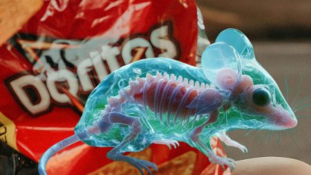 Tartrazina din Doritos: Cum un colorant din chipsuri face soarecii transparenti si revolutioneaza cercetarea stiintifica