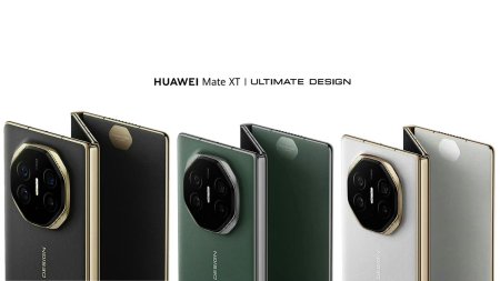 E oficial: a fost lansat primul telefon triplu pliabil din lume. Ce specificatii are HUAWEI Mate XT si cat costa