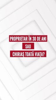 Intrebarea cheie pentru orice generatie: proprietar in 30 de ani sau chirias toata viata?