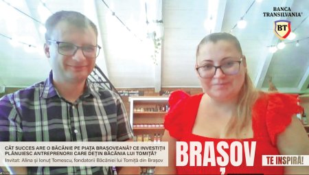 Brasov te inspira!, un proiect ZF sustinut de Banca Transilvania. Alina si Ionut Tomescu, Bacania lui Tomita: Pregatim un nou concept, cu o gama premium, pe care il vom deschide spre finalul anului 2025. De cateva luni tot cautam un spatiu potrivit