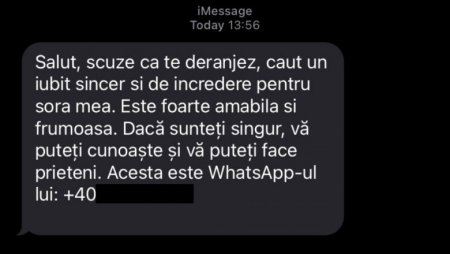 Atentie la fraude! Salut, caut un iubit sincer si de incredere pentru sora mea