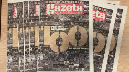 Azi, editie speciala a Gazetei Sporturilor, la 100 de ani de la prima aparitie, GRATUIT cu ziarul Libertatea