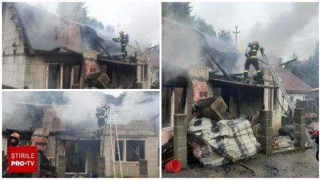 Tragedie in Bistrita-Nasaud. Un bebelus de cateva luni a murit intr-un incendiu care a distrus casa bunicii sale