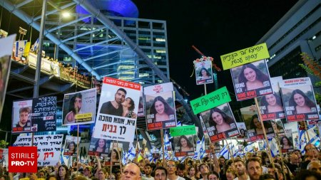 Proteste de amploare in Israel. Populatia cere un acord pentru eliberarea ostaticilor luati de Hamas in 2023