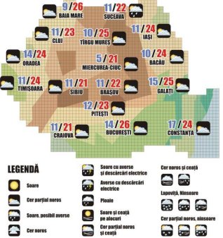 Prognoza meteo (18-19.09.2024)