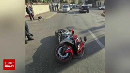 Un motociclist si un pieton au ajuns la spital dupa un accident care a avut loc in Piatra Neamt