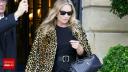 Modelul Kate Moss, provocatoare pe strazile din Paris. Cum a fost surprinsa de paparazzi iesind dintr-un hotel. FOTO