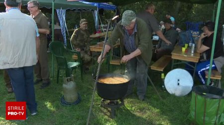 Vanatorii au renuntat la pusca pentru o zi si au petrecut la Festivalul Vanatoresc de la Timisoara. 