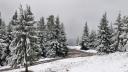 Imagini de poveste de prin tara. Ninge in Muntii Parang si in Poiana Brasov, s-a depus strat de zapada. Pe Transalpina s-a intervenit cu utilaje de deszapezire