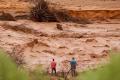 Inundatii in desertul Sahara, dupa potopul din Maroc. 