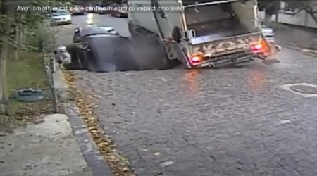 De ce s-a surpat strada din sectorul 6, Bucuresti. Un copil a fost la un pas de tragedie