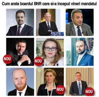 Schimbare de stafeta la BNR. Al saptelea CA al BNR de dupa Revolutie, cu cinci oameni din vechiul board si patru noi, si-a inceput mandatul vineri. Sub ce auspicii incepe activitatea noul board al BNR? Ce provocari exista?