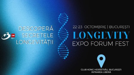 Longevity Expo Forum Fest: descopera viitorul sanatatii si longevitatii in 22-23 octombr<span style='background:#EDF514'>IE LA CLUB</span> Kong din Herastrau