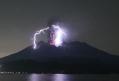 Imagini cu eruptia vulcanului Sakurajima din Japonia