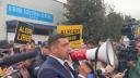 George Simion si-a dus oamenii in fata BEC sa protesteze fata de excluderea membrilor din sectiile de vot din diaspora