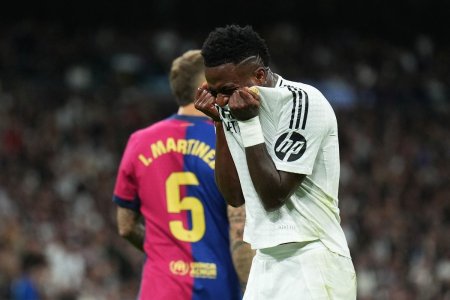 Vinicius jr, conflictual si in <span style='background:#EDF514'>EL CLASICO</span>. Gestul cu care Gavi l-a pus la punct