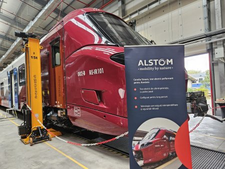 Primul tren electric Alstom Coradia Stream, pregatit sa intre in circulatie pe ruta Bucuresti – Brasov in noiembrie 2024