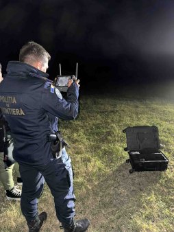 Frontiera Giurgiu, supravegheata cu drone si echipament cu termoviziune