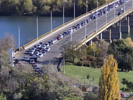 A doua alarma cu mine pe podul de legatura Ribnita-Rezina: 