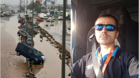 Ultimele 10 minute din viata lui Marius Serban, soferul roman de TIR mort in inundatiile din Valencia