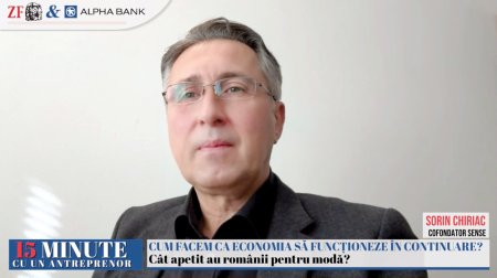 ZF 15 minute cu un antreprenor, un proiect Ziarul Financiar si Alpha Bank. Producatorul de imbracaminte Sense din Moldova a disponibilizat 150 de oameni in ultimii doi ani, dupa ce brandurile internationale au migrat dinspre Romania spre zone mai ieftine