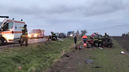 Accident grav in Suceava. Patru persoane sunt incarcerate, trei au murit. A fost activat Planul Rosu de Interventie