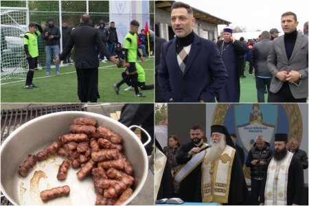 Preoti-antrenori, 2500 mici, mamaliga amestecata cu bormasina si o galerie cu Mirel Radoi, Claudiu Raducanu sau Adi Ilie prezenti » GSP a asistat la cuplajul anului, la o parohie: Mama nu m-a lasat, dar m-a vopsit mamaie