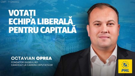 Octavian Oprea, candidat PNL Bucuresti pentru Camera Deputatilor: Sunt convins ca tinerii pot aduce politica mai aproape de oameni