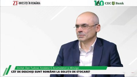 ZF Investiti in Romania! Un proiect ZF si CEC Bank. Dan Tudose, E-acumulatori si 4Envigo: Sistemele fotovoltaice si de stocare se amortizeaza in trei-cinci ani. Consumatorii industriali nu au de ce sa astepte programele de finantare