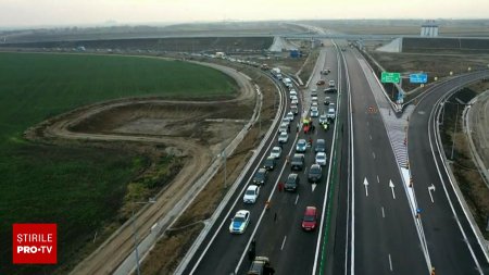 <span style='background:#EDF514'>VESTE BUNA</span> pentru soferi. Inca o portiune de autostrada a fost deschisa circulatiei: lotul 2 A0 Nord si DN2