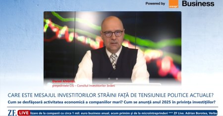 ZF Live. Daniel Anghel, presedintele CIS - Consiliul Investitorilor Straini: Stabilitatea si predictibilitatea, apartenenta la NATO si la Uniunea Europeana si aderarea la OECD raman elemente cheie in relatia cu investitorii straini