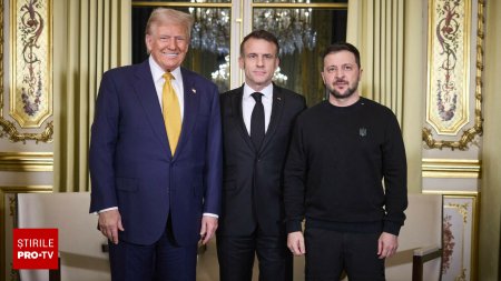 Trump, Zelenski si Macron s-au intalnit la Paris. Ce a declarat <span style='background:#EDF514'>PRESEDINTELE UCRAINEI</span>. Cu totii ne dorim pacea