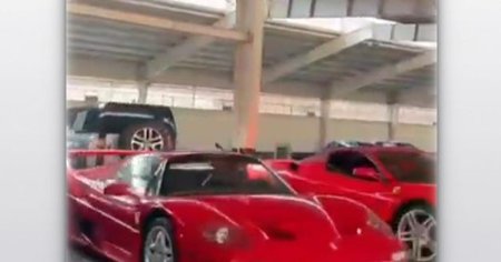 Colectie de masini de lux, gasita in garajul lui Bashar al-Assad: Ferrari F50, Lamborghini, Rolls Royce si un Bentley