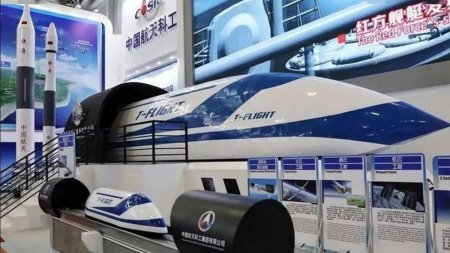 China construieste trenul care va circula cu 1.000 de km/ ora si va fi mai rapid decat avionul