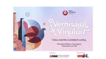 (P) Vernisajul vinului moldovenesc va oferi degustari rafinate la Cluj in 11 decembrie