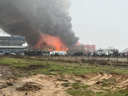 UPDATE / Incendiu puternic pe Centura de Nord a Craiovei. Au venit intariri din Olt si Arges! (VIDEO)