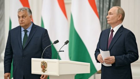 Vladimir Putin si Viktor Orban au discutat despre razboiul din Ucrania. Rusia e<span style='background:#EDF514'>VALUE</span>aza situatia actuala